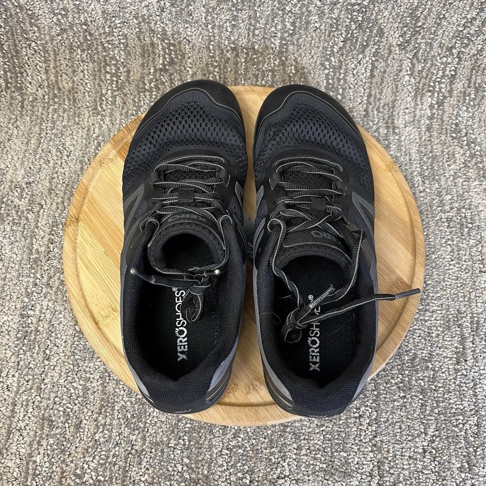 Xero Shoes HFS II Womens Size 9 Black Gray Barefoot Minimalist Running Shoes Gym